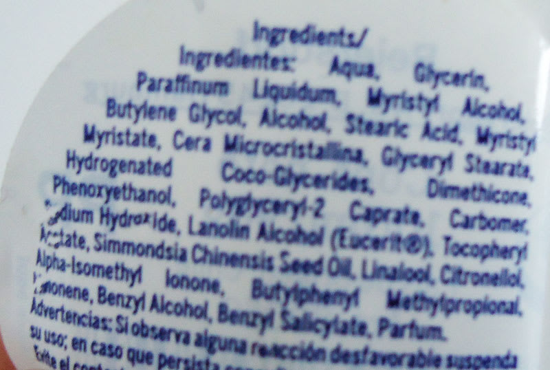 Ingredientes de Crema Nivea Soft